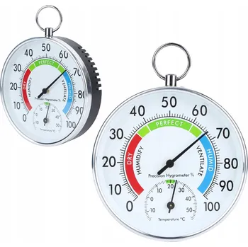 Vnitřní teploměr vlhkoměr nástěnný závěsný