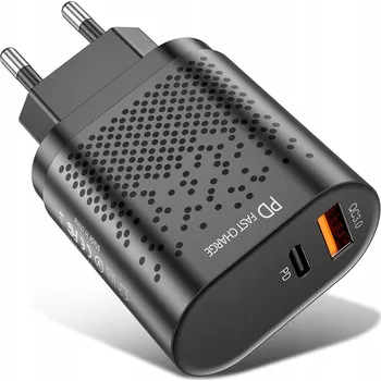 RYCHLÁ NABÍJEČKA 3.0 VÝKONNÁ SÍŤOVÁ USB NABÍJEČKA + PD 20W Koanni