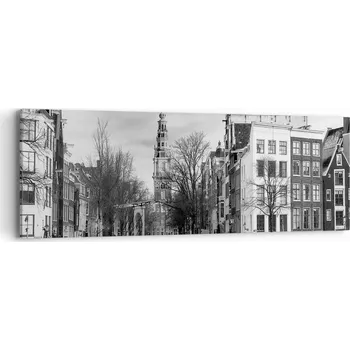 Obraz Obraz na plátně do obýváku ložnice 90x30 město foto obrazy na zeď