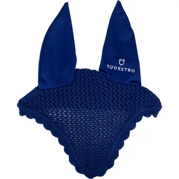 Koňská maska proti hmyzu Čabraka elastická Equestro Pony, tmavě modrá