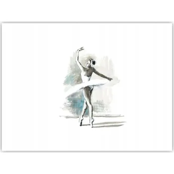 Obraz Obraz plakát do obýváku nebo ložnice 40x30 - Baletka, foto na zeď, bez rámu