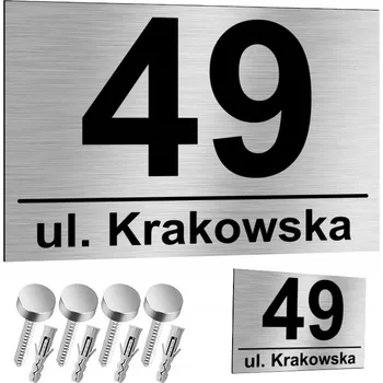 Obraz NEREZOVÁ Adresní cedulka na dům s číslem domu 30x20 cm, hliníková