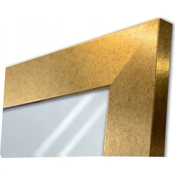 Zrcadlo Zrcadlo v širokém rámu 110x80 zlaté