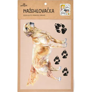 Textilní nažehlovací páska Lesní svět Nažehlovačka M 035 - Retrívr