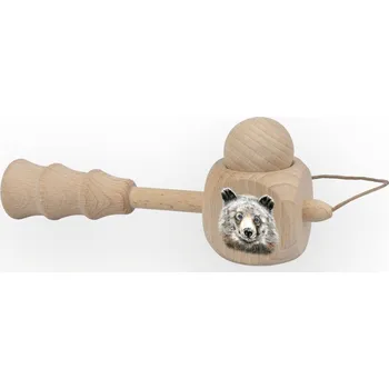 Dětský míč Lesní svět Hopík oboustranný dutý - Medvěd