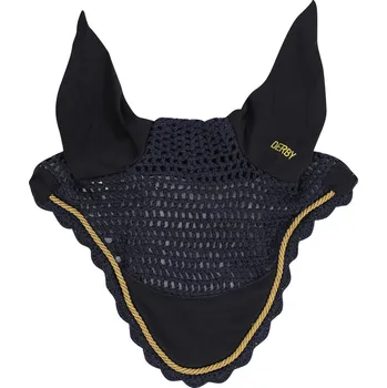 Koňská maska proti hmyzu Čabraka Derby, Full, tm.modrá/zlatá/tm.modrá