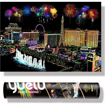 Obraz 062697 Škrabací obrázek Las Vegas Škrabací tuba