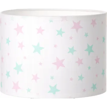 Stojací lampa Pevné Stínidlo Lampa Válec 20cm E27 růžové