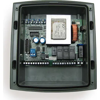 příslušenství k bráně V2 S.p.A. Analogová elektronika MILO11 v plastovém boxu pro 230V křídlové motory