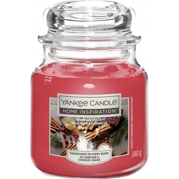 Svíčka Parafínová vonná svíčka Cinnamon Delight Yankee Candle