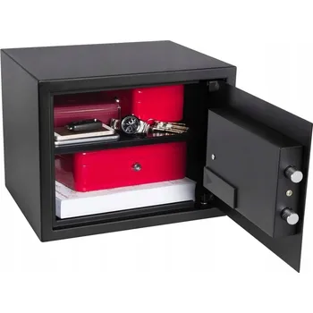 Trezor DOMÁCÍ TREZOR S ELEKTRONICKÝM ZÁMKEM, BEZPEČNOSTNÍ SKŘÍŇKA S POLICÍ DO KANCELÁŘE TSF-13