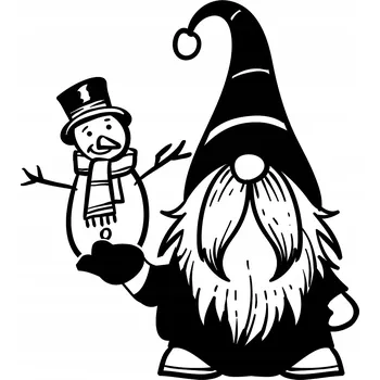 Obraz Samolepka na stěnu VÁNOČNÍ SKŘÍTEK GNÓM 44x50 cm