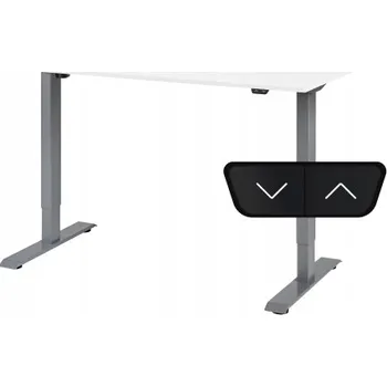 Psací stůl Obdélníkový psací stůl ProErgo 160 x 80 x 121 cm, odstíny šedé