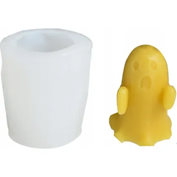 Výroba svíčky Silikonová forma na svíčky, vosk, mýdlo, odlitky ze sádry a pryskyřice - DUCH NA HALLOWEEN