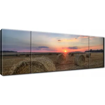 Obraz FOTO OBRAZ pokoj obývací pokoj 170x50 Západ slunce nad stěnu