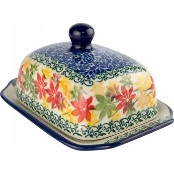 Máslenka Malá máslenka, dóza na máslo 15,5 cm Ceramika Artystyczna Bolesławiec