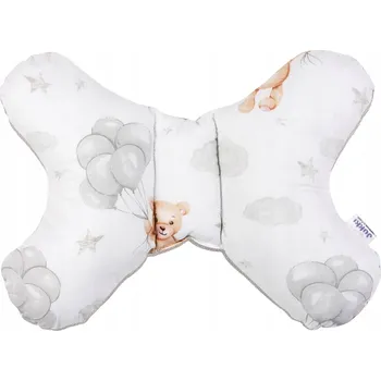 Polštář Protišokový Polštář Jukki motýl, šedý