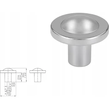 Nábytková úchytka SIRO 1746-35ZN1 chrom lesklý