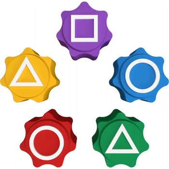 Hrací kostka Squid Game korejská hra kostky Gonggi v průhledné krabičce