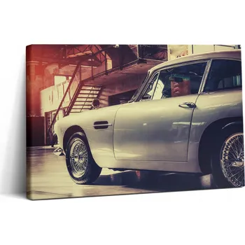 Obraz Foto Obraz na Zeď Plátno Do Kanceláře Dekorativní Aston Martin Db5 30x20 cm