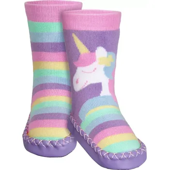 Dívčí bačkory Dětské ponožky bačkůrky unicorn jednorožec