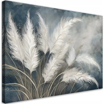 Obraz OBRAZ DO OBÝVÁKU NA ZEĎ TRÁVA PAMPASOVÁ BOTANIKA 90x60