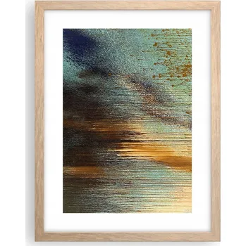 Obraz Obraz plakát v rámu světlý dub do obýváku 30x40 abstrakce plakáty na zeď