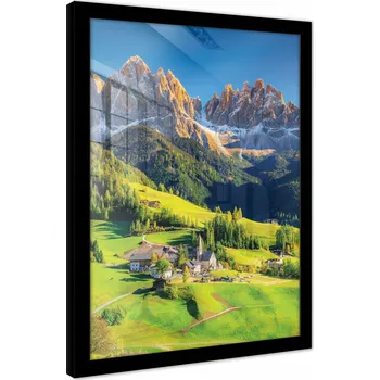 Obraz OBRAZ NA ZEĎ V RÁMU PLAKÁT DO LOŽNICE OBÝVÁKU HORY KRAJINA 40x30