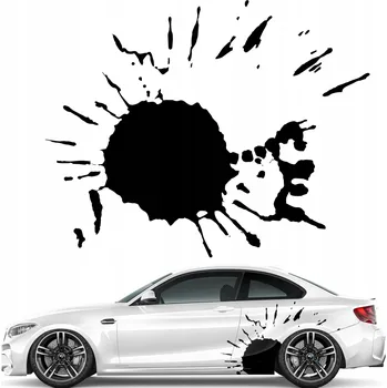 Samolepicí dekorace na vozidlo SAMOLEPKA na auto Flek Skvrna Stříkanec 43x50cm