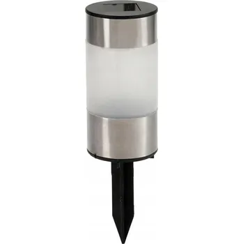 Venkovní osvětlení Solární lampa, bílá stříbrná, Ocel, polypropylen