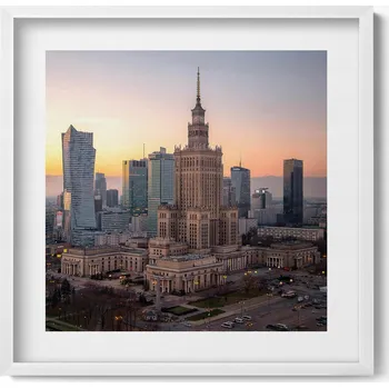 Obraz Dekorativní nástěnný obraz do pokoje Palác kultury a vědy Varšava 50x50 cm