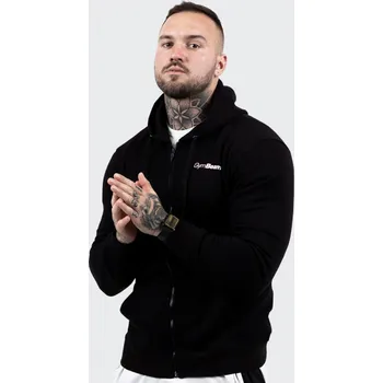 Pánská móda Mikina Zipper Hoodie Black - GymBeam Velikost: XXL, Barva: černá