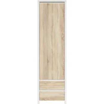 Prodejní regál BRW KASPIAN regál REG1D2S, bílá/dub sonoma