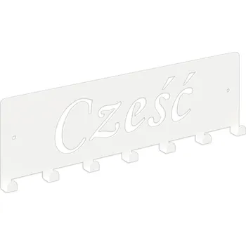 Věšák Šatní ramínko kovový Domer bílý