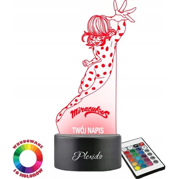 Lampička Zázračná Noční Lampa s Beruškou a Černá Kočka Dárek k vašemu Nápis LED 3D