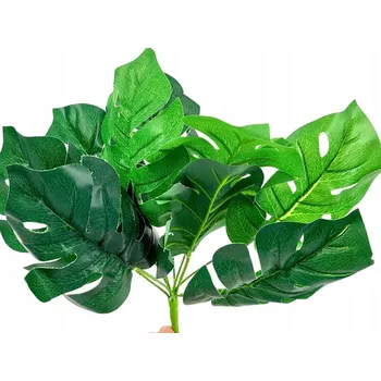 umělá květina Monstera Kytice Umělé Listy Zelené 30 cm