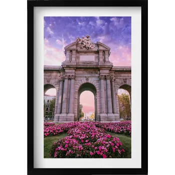 Obraz Dekorativní nástěnný obraz do pokoje: Brána Alcala, Madrid, Španělsko, 40x60 cm