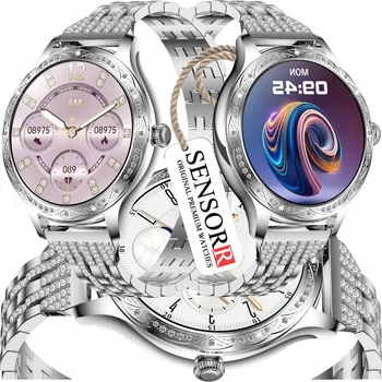 Chytré hodinky Sensorr dámské hodinky stříbrné