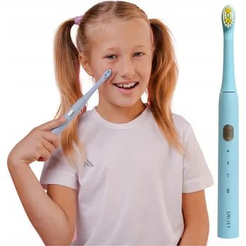 Elektrický zubní kartáček Light Kids Sonický kartáček Smiley Light, modrý