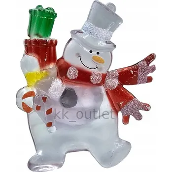 Vánoční dekorace Vánoční dekorace do okna – LED sněhulák