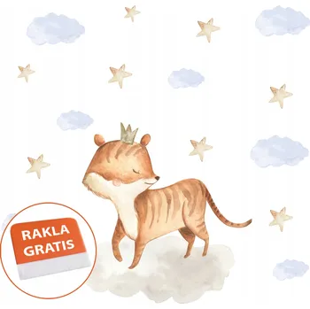 Samolepící dekorace Samolepka na stěnu zvířátka pro děti 100x95 cm