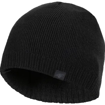 Čepice 4F zimní čepice beanie černá, univerzální velikost