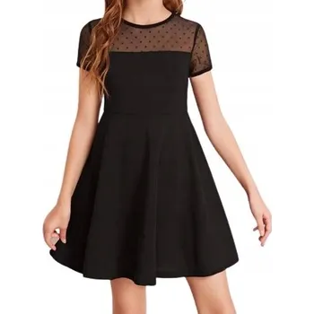 Dámské šaty Krásné společenské Šaty Elly, černé, velikost 116