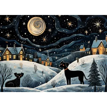 Obraz Noční Plakát Tlapková patrola bez rámu 18 x 13 cm