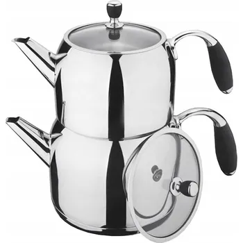 Konvice na čaj Tradiční ocelová Konvice Roland Germany 2 l šedá