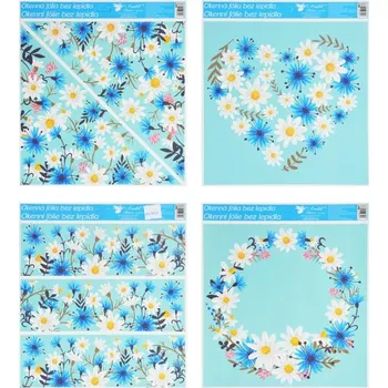 Okenní dekorace Anděl Přerov 987 okenní fólie 33 x 30 cm mix motivů