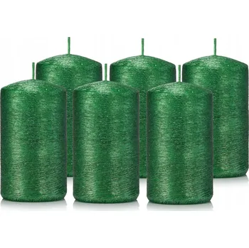 Svíčka Dekorativní parafinová svíčka bez vůně Drobo 6 ks