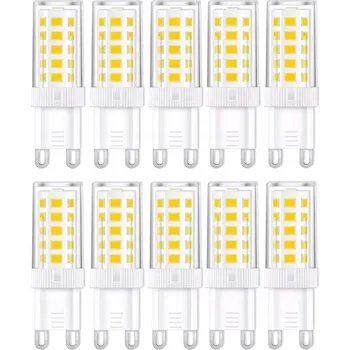 Žárovka LED žárovka G9 3000K 5W=50W 500lm teplá bílá 10 kusů