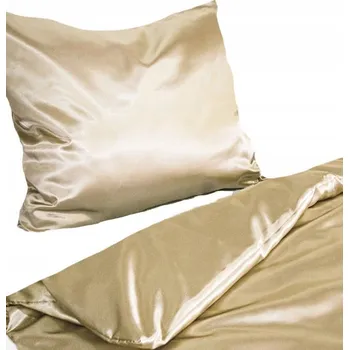 Povlečení Saténové Povlečení 140+1x70 MOKER Camel