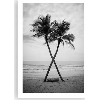 Obraz Plakát bez rámu do obýváku ložnice 50x70 palmy moderní módní obraz